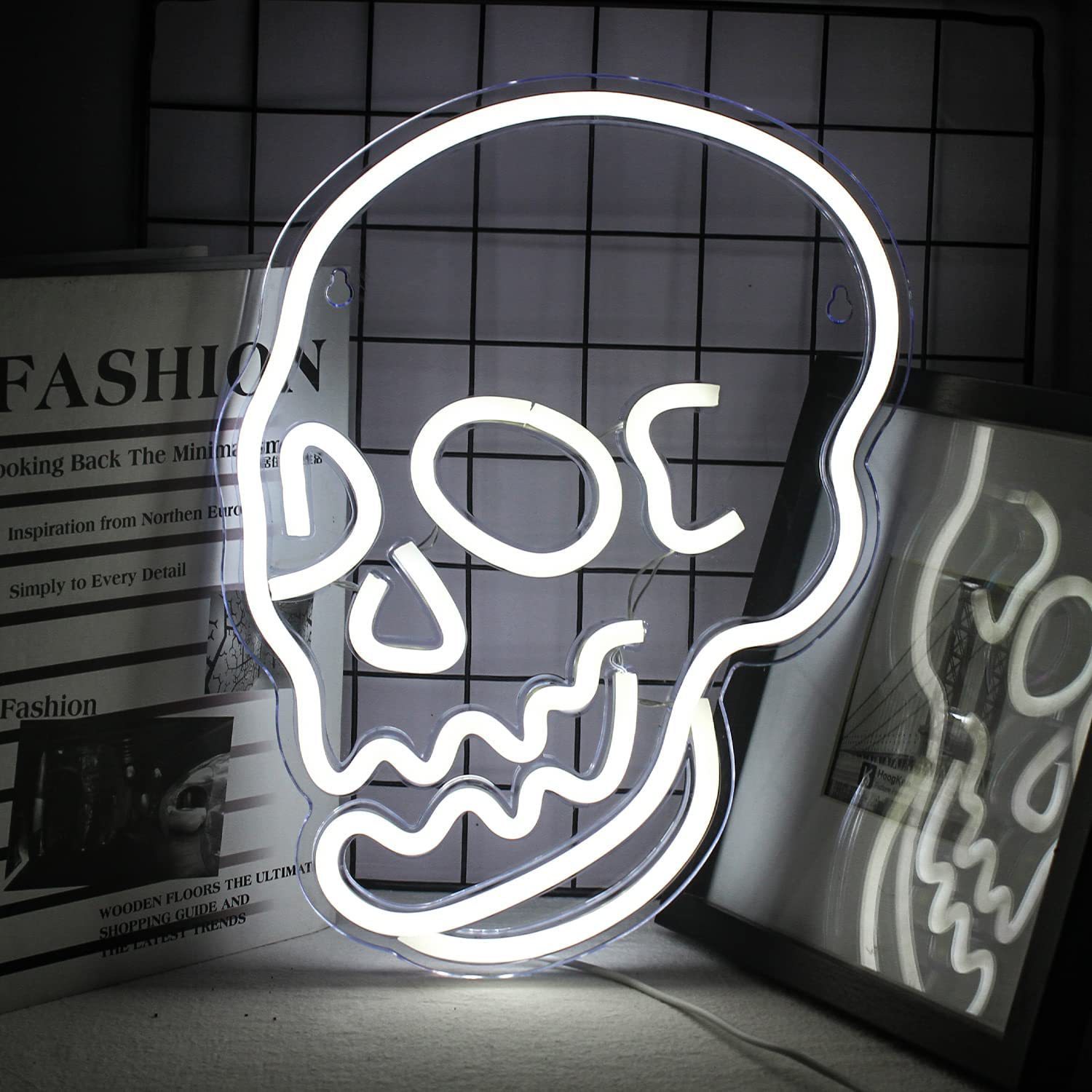 LED Neon Skull